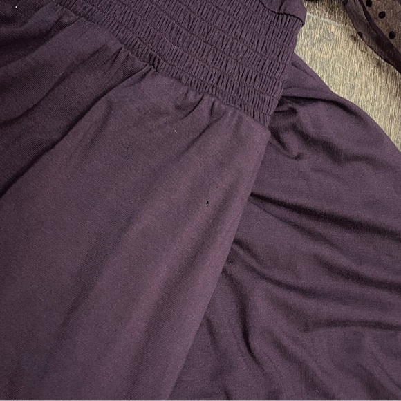 Boden Plum Purple Dots Tulle Long Sleeve Jersey Midi Party Dress 12P - Picture 11 of 11